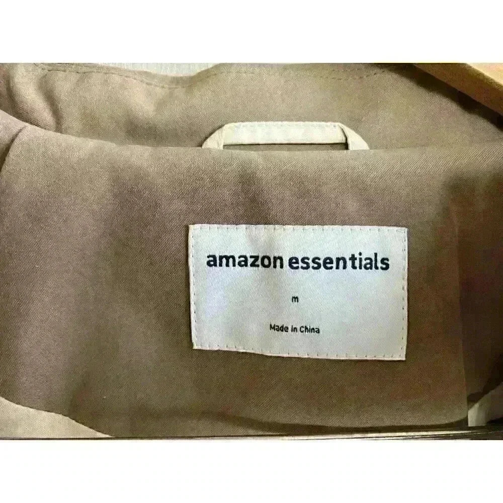 NWT, Women's Trench Coat, Medium, Amazon Essentials, Taupe, Mid-length, - Picture 7 of 12